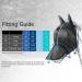 Harrison Howard Caremaster Pro Luminous Horse Fly Mask - XL Blue UV Protection Large Eye Space Long Nose & Ears - International Shipping Available - Buy Online on GoSupps.com