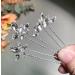 SWEETV 3Pcs Wedding Hair Pins for Bridal Hair Accessories Crystal Bridal Hair Pieces for Wedding Women Bridesmaid