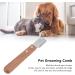 Dog Stripping Knife Pet Shedding Tools Eliminate Knots Reduce Hair Loss Professional Dog Plucking Knife with Wooden Handle for Pets - Buy Online on GoSupps.com