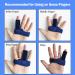 Adjustable Trigger Finger Splint Brace for Right/Left Hand - Stabilizing Support for Sprains, Pain Relief, Mallet Injury, Arthritis - Blue - Buy Online on GoSupps.com