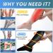 Aoliks Copper Compression Socks 15-20 mmHg for Men & Women - 4 Pairs Black, Small-Medium - Buy Online on GoSupps.com