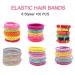 100 Pcs Ilamourcar Mini Multi-Colored Elastic Hair Ties for Kids - Soft Rubber Ponytail Bands - Buy Online on GoSupps.com