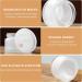 Vueinrg 6-Piece Cream Dose Set | 15ml Matte Clear Glass Containers with Wooden Lids for Ointments & Lotions - Perfect for Cosmetics & International Shipping - Buy Online on GoSupps.com