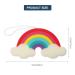 Uonlytech Rainbow Bath Sponge Set - 2pcs Cute Scrubbers for Bath & Shower | Colorful Loofah Pouf & Back Scrubber - Buy Online on GoSupps.com