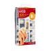 KISS 100 Full Cover Fake Nails Manicure Kit - 10 Sizes, 5 Manicures, Medium Length Active Oval, 101 Piece Set - Buy Online on GoSupps.com