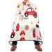 Cartoon Cute Firefighters Fireman Salon Cape 55x65 Inch Snap Closure Hair Cutting Apron Professional Barber Cutting Hair