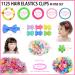 Tallsocne Girls Hair Accessory Set - Multicolor Mini Seamless Hair Ties, Elastic Bands, Butterfly Clips, Flower Claws, Styling Tools - Buy Online on GoSupps.com