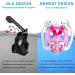 Full Face Snorkel Mask with Anti-Fog Wipes | 180 Panoramic HD View | White & Pink | Adults & Kids - Large-X-Large - Buy Online on GoSupps.com