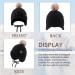 XIAOHAWANG Winter Baby Hat | Velvet Lined Toddler Beanie with Earflaps | Warm Infant Hat with Pompom for Girls | 0-6 Months | Black - Buy Online on GoSupps.com