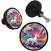 Colorful Unicorn Cupboard Buttons - 4 Pack | Multi-Colored Bathroom Drawer Handles & Kitchen Knobs for Kids' Rooms - Buy Online on GoSupps.com