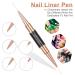 Double-Ended Acrylic Nail Art Brushes Set - Etercycle Gel Polish Design Pen Painting Tools for Salon Quality Manicures at Home - Buy Online on GoSupps.com