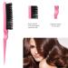 3 Pieces Sleek Bun Brush Set - Double Edge Teasing Hairbrush & Rat Tail Comb for Women Children | Pink - Perfect for Hairdressers - International Shipping Available - Buy Online on GoSupps.com