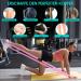Marioota Long Fabric Fitness Straps Set - 3 Resistance Tapes with Handles & Door Anchors - Blue Pink Purple - Ideal for Home & Gym Workouts - Buy Online on GoSupps.com