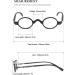 Vevesmundo Retro Round Reading Glasses for Men & Women - Vintage Full-Rim Prescription Eye Wear (1.5x Magnification) - Classic Workplace Visual Aid - Buy Online on GoSupps.com