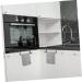 STOBAZA 6 Pcs Door Towel Rack Black Towel Rod Bathroom Towel Storage Hangers Individual Wall Hanging Simple Blackx3pcs 36X6.5X6.5CMx3pcs - Buy Online on GoSupps.com