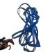 Halter for Horse - Heavy Duty Chin and Throat Snap Halter Horse - Colorful Comfortable Padded Nylon Horse Halter for Equestrian Training Horse Care Blue