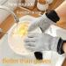 Wire PVC Dishwashing Gloves Silver Wire Surface Anti Scald Kitchen Cleaning Gloves Soft Dishwashing Artifact Rag Gloves A One Size - Buy Online on GoSupps.com
