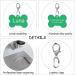 Nibana Personalized Pet ID Tags - Engraved Aluminum Name Tags for Dogs & Cats - Double Sided Pet Collar Accessories - Set of 8 (Bone) - Buy Online on GoSupps.com