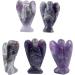 Lovionus89 Amethyst Guardian Angel Statue - Hand-Carved 5cm Healing Crystal Decor for Bag - Buy Online on GoSupps.com