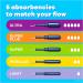 Tampax Pearl Tampons Multipack Regular/Super Absorbency with Leakguard Braid Unscented 34 Count Unscented 34 Count (Pack of 1) - Buy Online on GoSupps.com