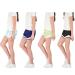 Hind Kids Girls 4-Pack Athletic Running Shorts Set | Green Navy Aqua Black | Size 14-16 - Buy Online on GoSupps.com