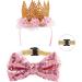 Zhenp Dog Wedding Dress Set - 3 Pieces Tutu Rock for Dogs Princess Crown Birthday Outfit & Collar for Little Pets - Buy Online on GoSupps.com