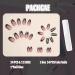 24pcs Short Square False French Tip False Nails Stick on Nails Glitter Press on Nails Removable Glue - on Fake Nails Acrylic Full Cover Nails Women Girls Nail Art Accessories (French Flash Black) - Buy Online on GoSupps.com