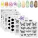 KADS 7 Pcs Nail Art Stamping Plates Flower Butterfly Ocean Star Print Manicure Templates 7 Plates