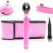 "Mini otoscope set for precise ear diagnoses: including ears ear funnels and otology speculum-perfect for ENT examinations!"(Pink)
