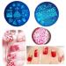 15-Piece Nail Art Stamping Kit - Christmas & Love Designs Includes 5 Plates 2 Stampers and Storage Bag - Buy Online on GoSupps.com