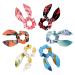 Bow Scrunchies for Thick Hair  6 Pieces Racing Car Elastic Hair Bands Womens Scrunchies  Soft Bowknot Hair Scrunchies Bands Multi-colored 3