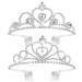 Lurrose Rhinestone Tiara Crown Crystal Tiara Wedding Bridal Birthday Pageant Princess Tiara Crown Headband 2Pack