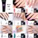 MarckersHome Poly Gel Nail Kit 8 colors 15 ml Poly Nail Extension Gel Starter Kit 2 Nail Polish with base top and matte top coat Dual Forms - Buy Online on GoSupps.com
