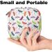 Colorful Women's Napkin Storage Bag - Dragonfly Motif Portable Period Pocket for Teens & Women | Menstrual Cups & Breastfeeding Pillow Holder - Buy Online on GoSupps.com