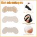 4 Pairs Foam Heel Pads | Comfort Inserts for Loose Shoes & High Heels | Anti-Slip Cushions for Men & Women - Blister Protection - Buy Online on GoSupps.com