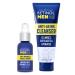 Retinol Men Facial Serum - Vitamin-Enriched Smooth Fine Lines & Wrinkles + Retinol Men Gel Cleanser Gently Exfoliates skin for Improved Texture