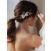 SWEETV Handmade Flower Bridal Hair Comb - Wedding Hair Accessory Clip - Buy Online on GoSupps.com