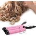 3 Barrel 28mm Ceramic Electric Curling Iron - Quick Heating Anti Burn Tourmaline Infused Hair Waver for Wet & Dry Styling - International Shipping Available - Buy Online on GoSupps.com