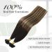 Vivien U Tip Hair Extensions Human Hair 18 Inch Balayage Brown Hot Fusion Hair Extensions Utips Nature Black Ombre Medium Brown with Light Blonde Kertain U Tip Hair Extensions 50g/50s 1B/4/18 45cm 1-1 UT #1b/4/18 - Buy Online on GoSupps.com