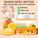 Trendyfave Mango Body Butter Large-capacity Body Lotion Body Moisturiser With Mango Body Lotion for Dry Skin Body Skin Care Smooth Skin Deeply Moisturize Skin Body Butter For Women & Men 200ml - Buy Online on GoSupps.com