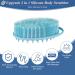 Ousiya Silicone Body Scrubber Loofah Exfoliating Brush - 3 Pack (Pink/Blue/Black) - Buy Online on GoSupps.com