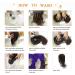 Oefei 24-Inch Long Wavy Brown Wig with Ponytail - Natural Heat-Resistant Synthetic Hair for Women | Ideal for Daily Wear Parties & Cosplay - Buy Online on GoSupps.com