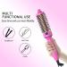 K&K 1.5" Ceramic Tourmaline Ionic Curling Iron - Rose Red Thermal Brush Dual Voltage Volumizer 350 F Non-Damaging Heat | International Shipping Available - Buy Online on GoSupps.com