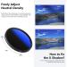 NEEWER 77mm MRC Variable ND Filter ND2-ND400 - Multi Coated Optical Glass, Water Repellent, Scratch Resistant - Buy Online on GoSupps.com