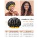 Mikimini Extra Large Black Shower Hoods (2-Pack) for Men & Women - Waterproof Thick Braids Reusable XL Bathroom Hair Protection with Bright Yellow Edge - Buy Online on GoSupps.com