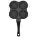 aorom 4 Hole Non Stick Aluminum Pancake Omelet Hamburger Egg Pan Skillet Breakfast Maker Kitchen Utensils/361