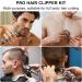 Buy Professional Waterproof Hair Clippers for Men | Cordless Grooming Kit with 8 Guide Combs - Buy Online on GoSupps.com