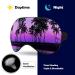 Tropical Night Seashore Sleep Mask - Adjustable Blindfold for Sleeping & Travel - Buy Online on GoSupps.com