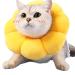 Cat Rewrise protective collar soft soft collar for cats leak protection for cats adjustable protective collar soft sunflower cat for cats (neck circumference is: 8-25cm)