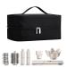 MONEY MONEY Blow Dryer Bag | Thick Blow Dryer Organizer Case Large Capacity Handle and Hook Double Zippers Portable Hair Travel Bag Organizer for Travel Business Trips